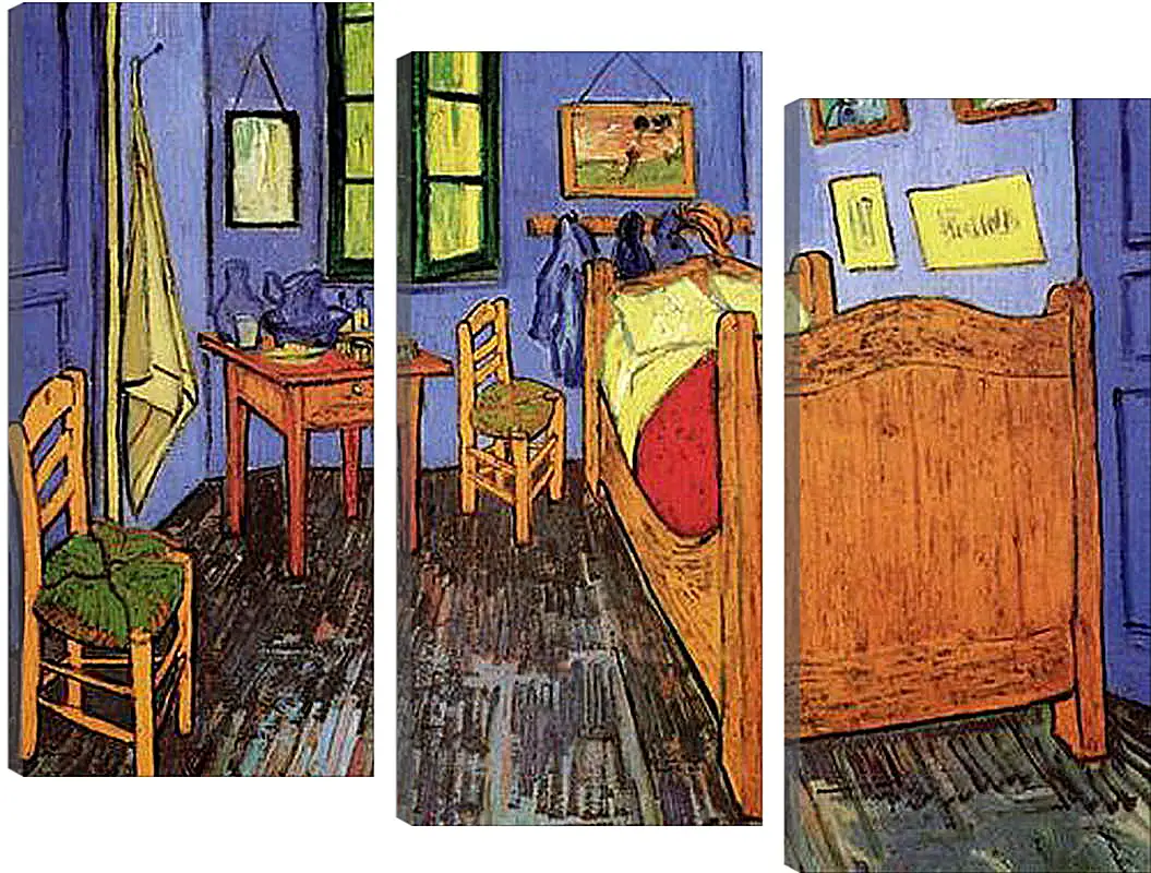 Модульная картина - Vincent s Bedroom in Arles. Винсент Ван Гог