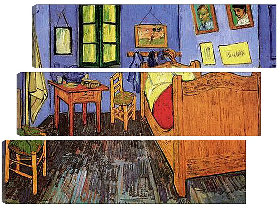 Модульная картина - Vincent s Bedroom in Arles. Винсент Ван Гог