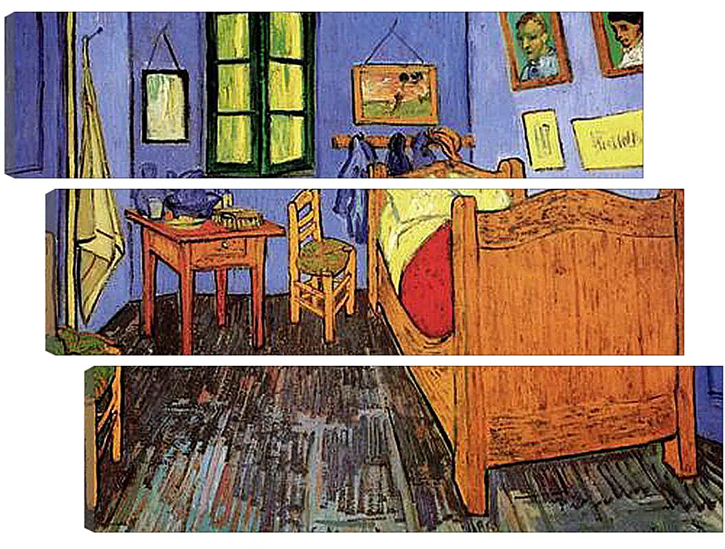 Модульная картина - Vincent s Bedroom in Arles. Винсент Ван Гог