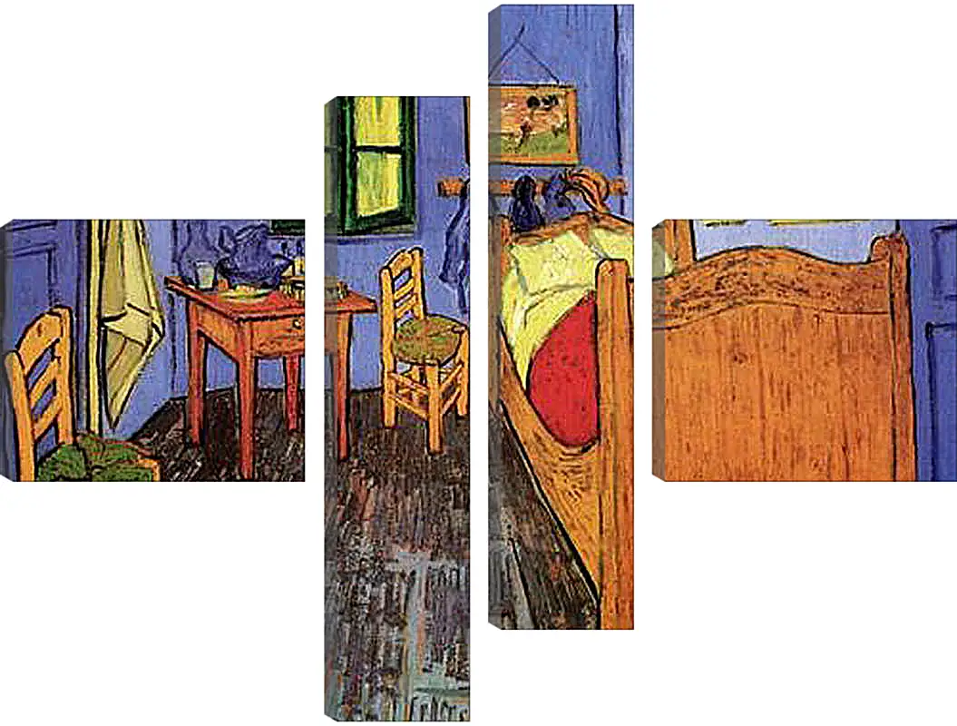 Модульная картина - Vincent s Bedroom in Arles. Винсент Ван Гог