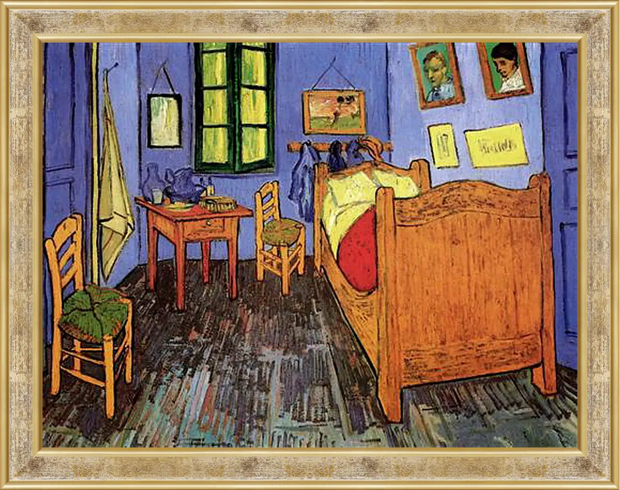 Картина в раме - Vincent s Bedroom in Arles. Винсент Ван Гог