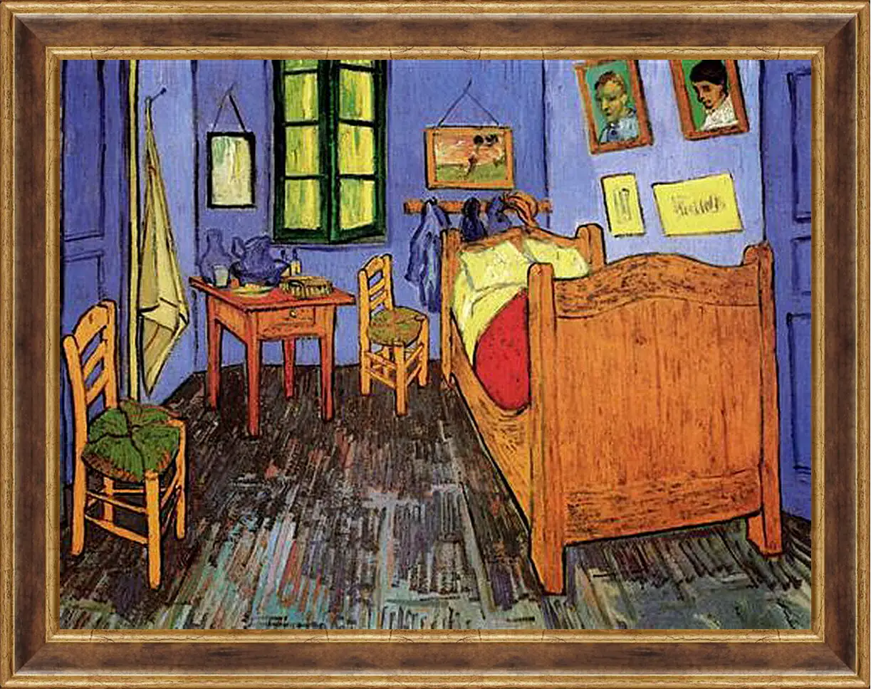Картина в раме - Vincent s Bedroom in Arles. Винсент Ван Гог