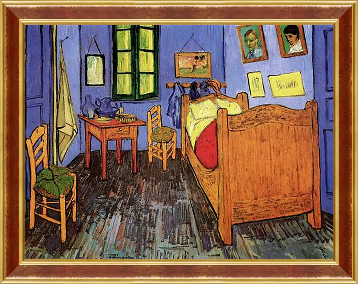 Картина в раме - Vincent s Bedroom in Arles. Винсент Ван Гог