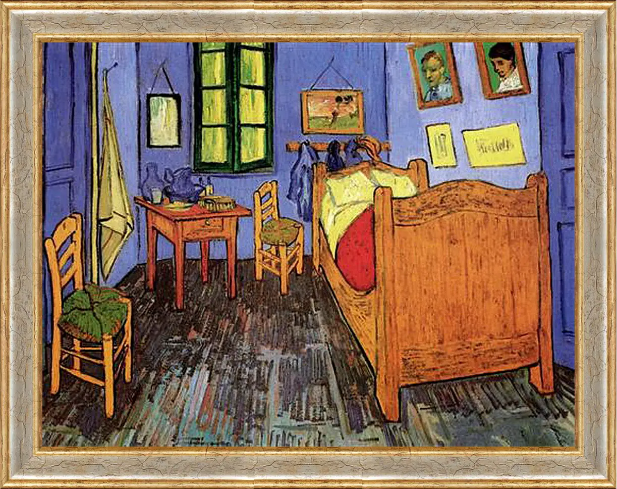 Картина в раме - Vincent s Bedroom in Arles. Винсент Ван Гог
