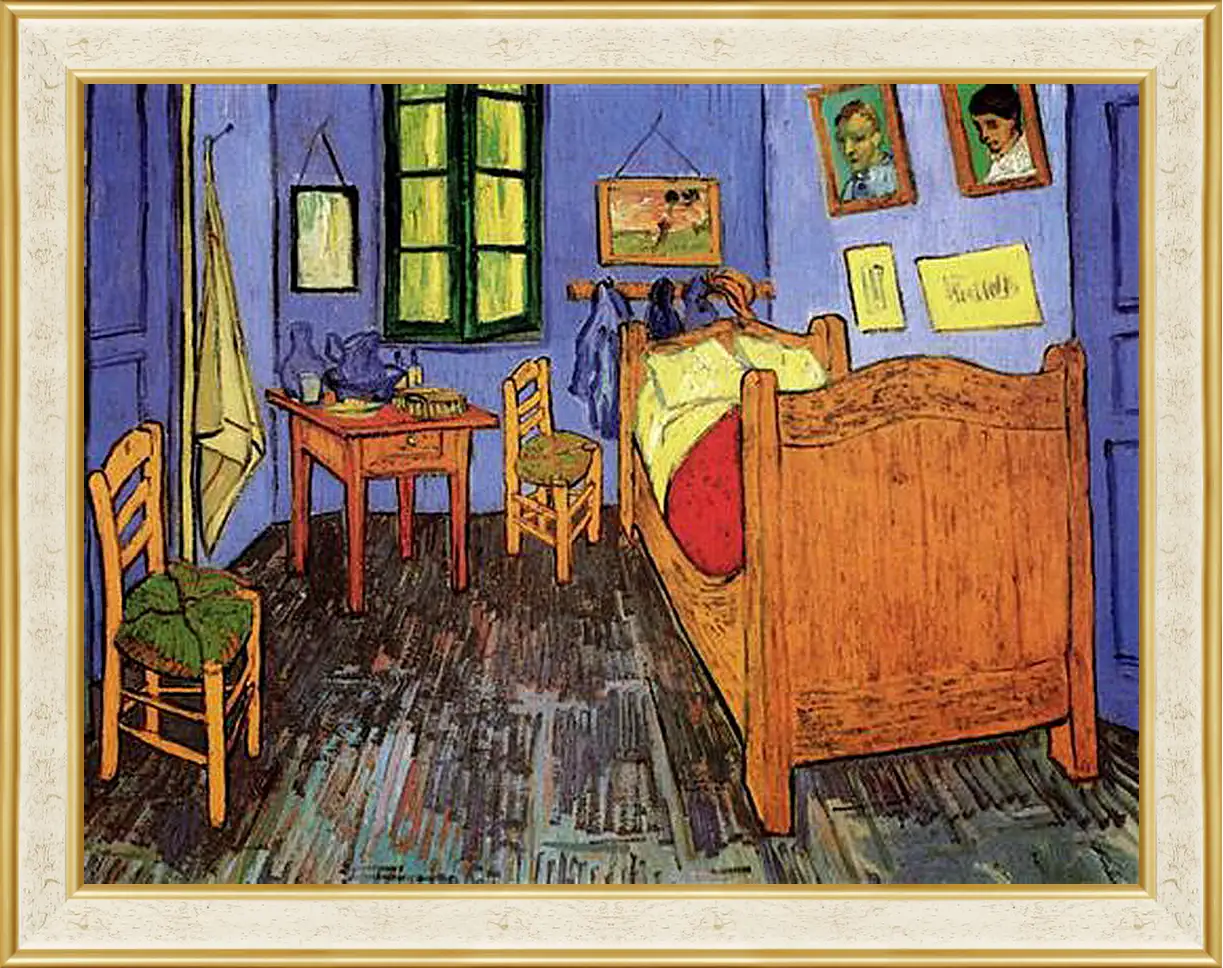 Картина в раме - Vincent s Bedroom in Arles. Винсент Ван Гог