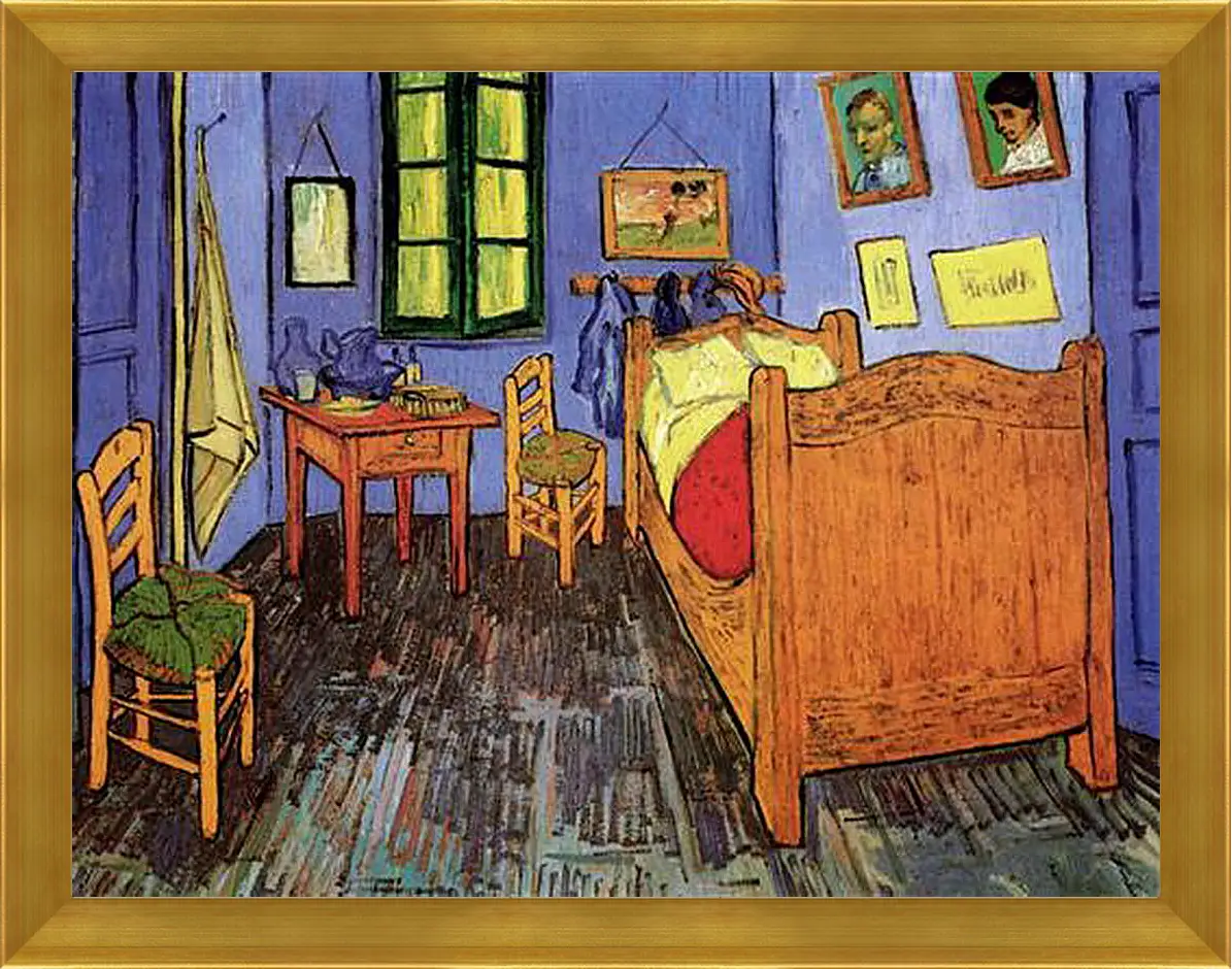 Картина в раме - Vincent s Bedroom in Arles. Винсент Ван Гог