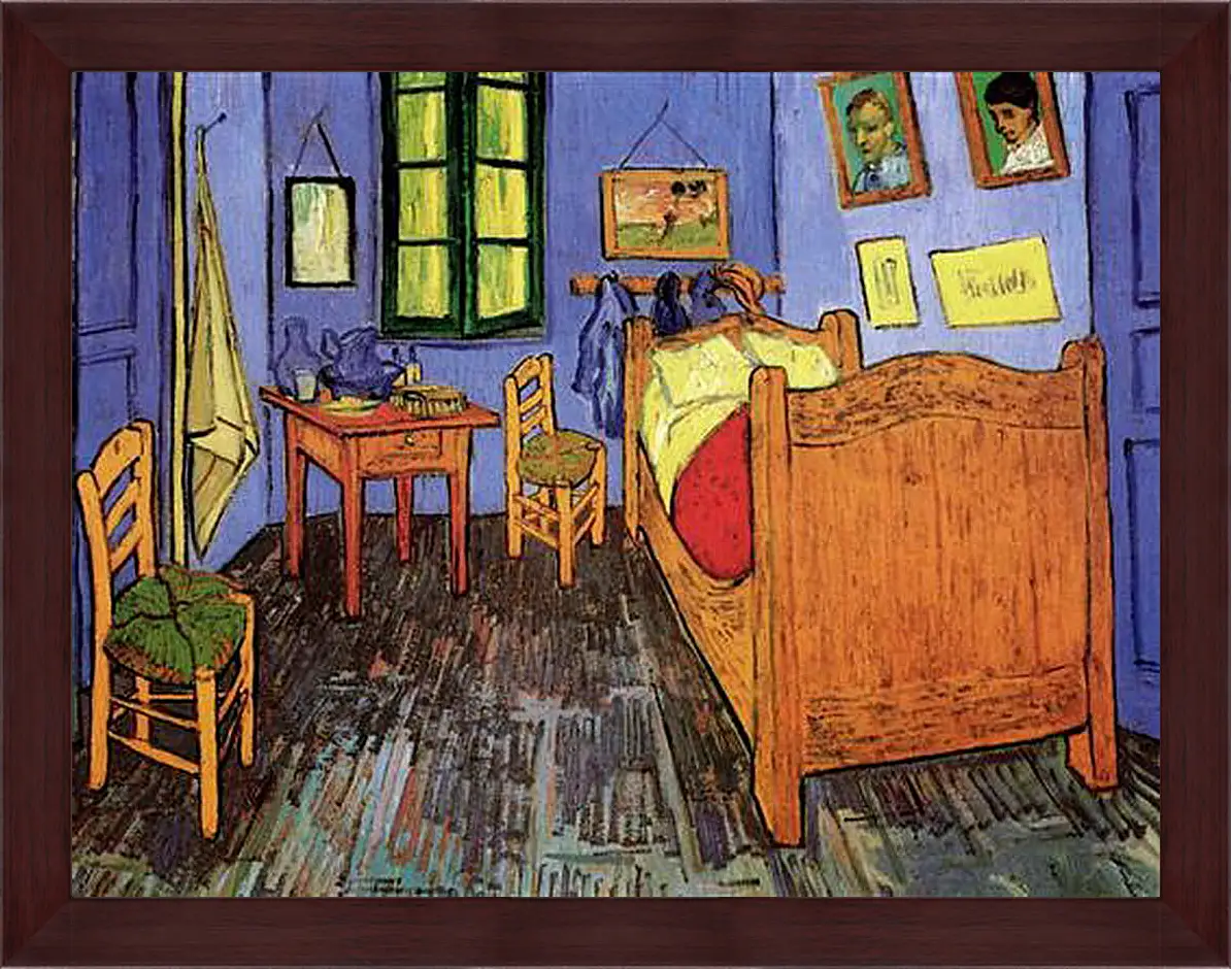 Картина в раме - Vincent s Bedroom in Arles. Винсент Ван Гог