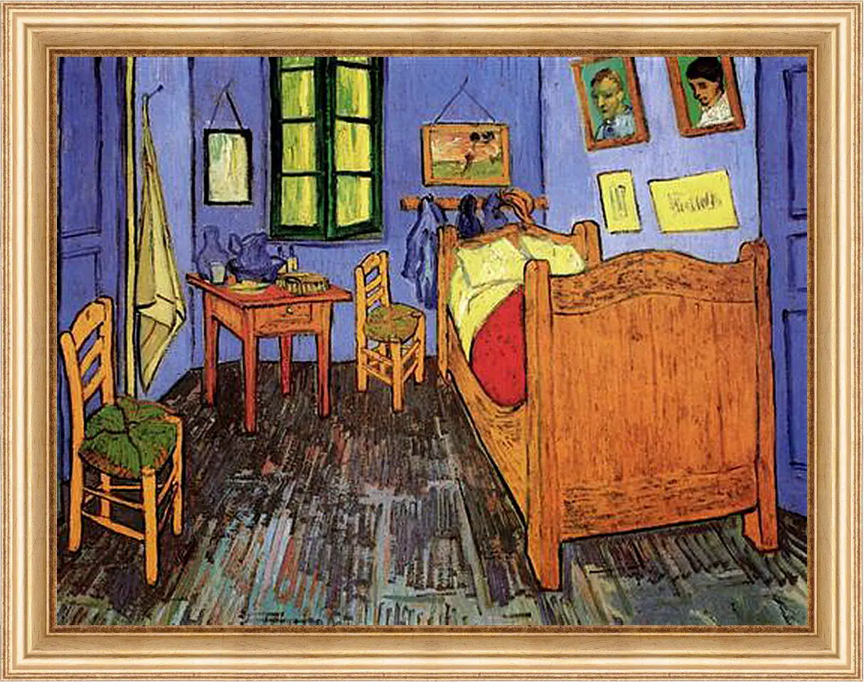 Картина в раме - Vincent s Bedroom in Arles. Винсент Ван Гог