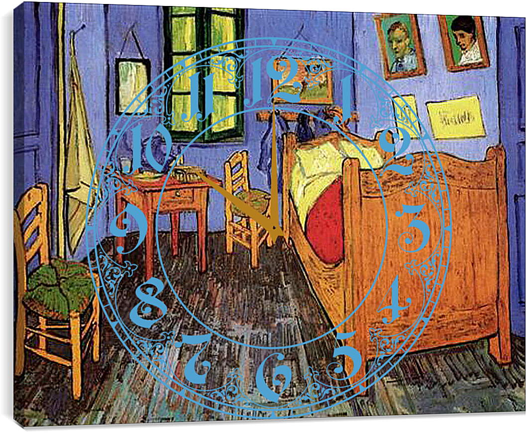 Часы картина - Vincent s Bedroom in Arles. Винсент Ван Гог
