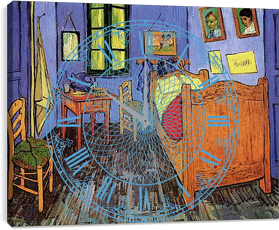 Часы картина - Vincent s Bedroom in Arles. Винсент Ван Гог