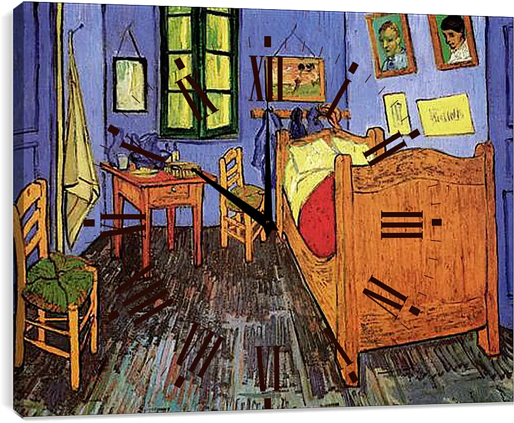 Часы картина - Vincent s Bedroom in Arles. Винсент Ван Гог