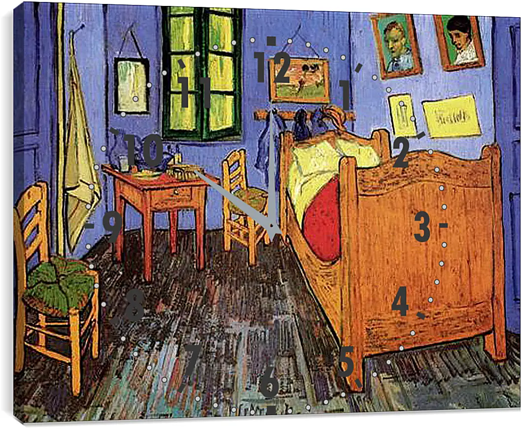 Часы картина - Vincent s Bedroom in Arles. Винсент Ван Гог