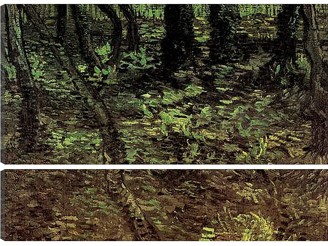 Модульная картина - Undergrowth with Ivy. Винсент Ван Гог