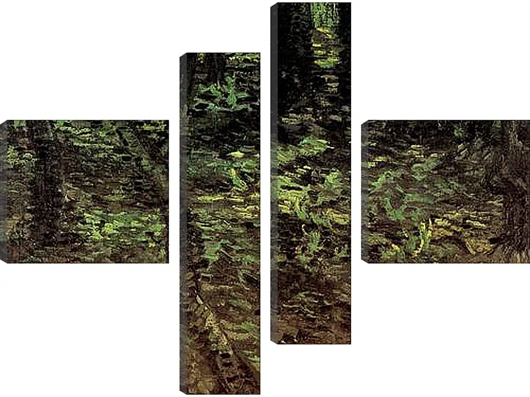 Модульная картина - Undergrowth with Ivy. Винсент Ван Гог