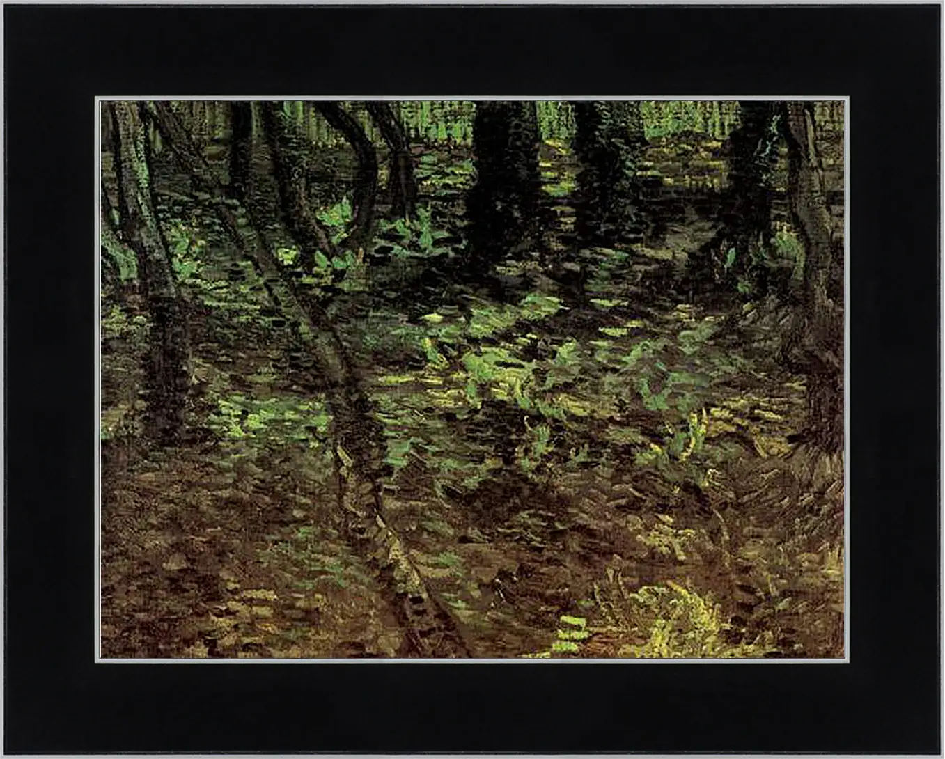Картина в раме - Undergrowth with Ivy. Винсент Ван Гог
