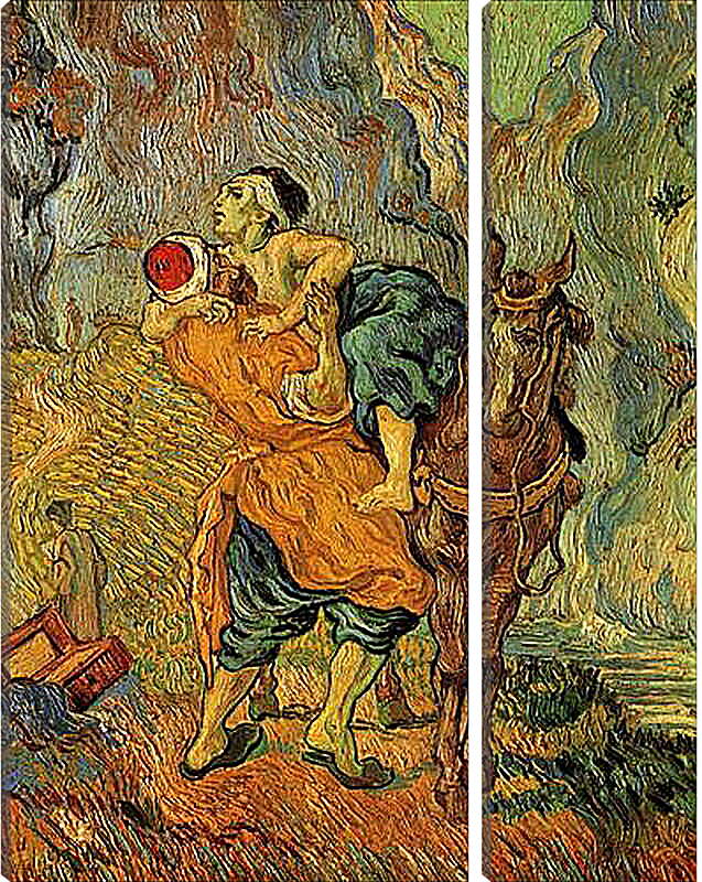 Модульная картина - The Good Samaritan after Delacroix. Винсент Ван Гог