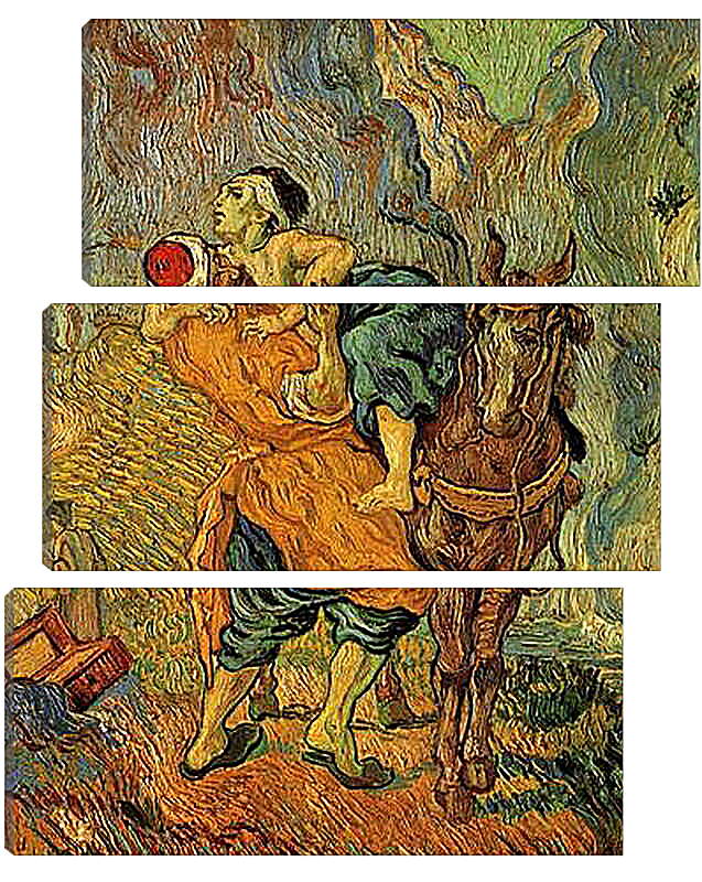 Модульная картина - The Good Samaritan after Delacroix. Винсент Ван Гог
