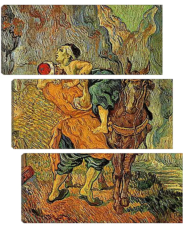 Модульная картина - The Good Samaritan after Delacroix. Винсент Ван Гог