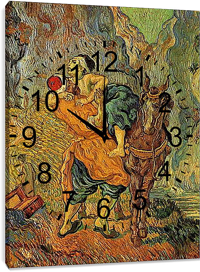 Часы картина - The Good Samaritan after Delacroix. Винсент Ван Гог
