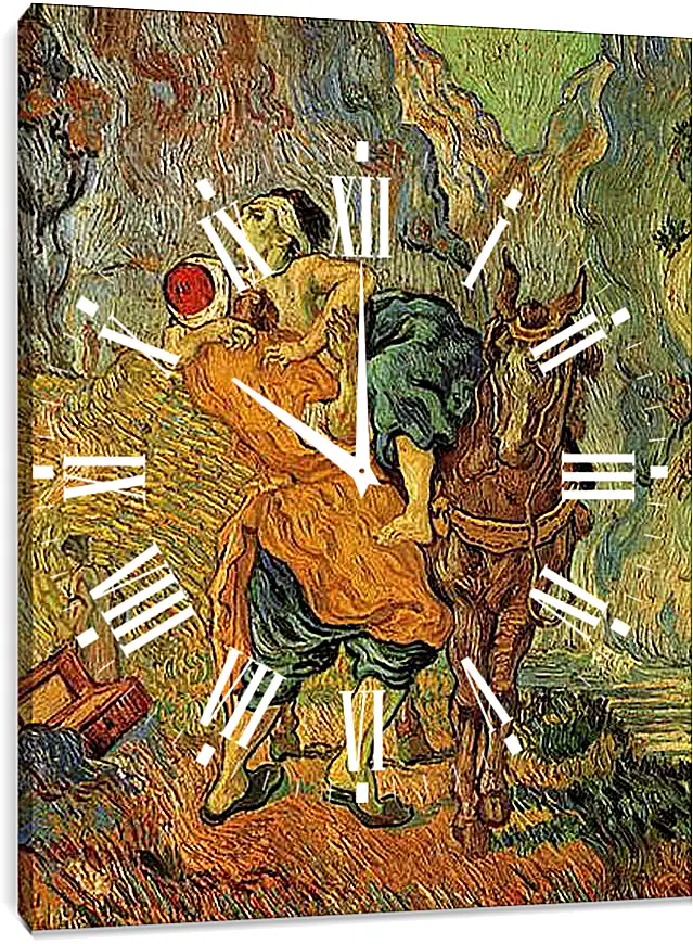 Часы картина - The Good Samaritan after Delacroix. Винсент Ван Гог