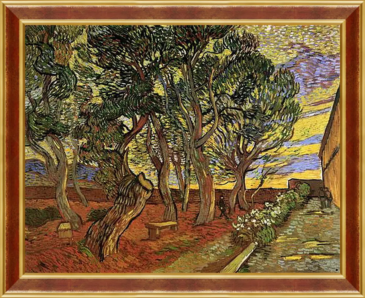 Картина в раме - The Garden of Saint-Paul Hospital 5. Винсент Ван Гог