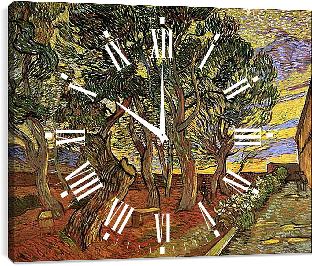Часы картина - The Garden of Saint-Paul Hospital 5. Винсент Ван Гог