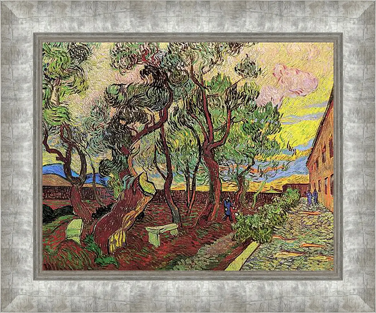 Картина в раме - The Garden of Saint-Paul Hospital 4. Винсент Ван Гог