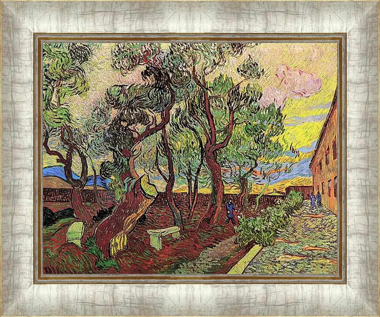 Картина в раме - The Garden of Saint-Paul Hospital 4. Винсент Ван Гог