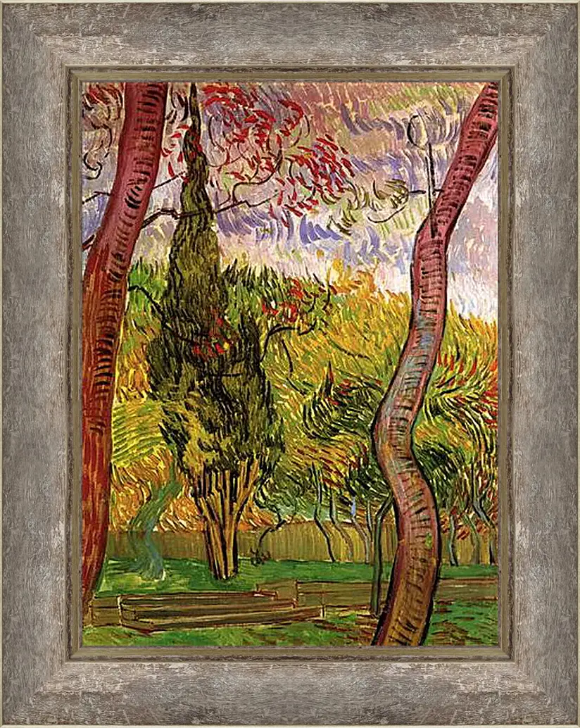 Картина в раме - The Garden of Saint-Paul Hospital 2. Винсент Ван Гог