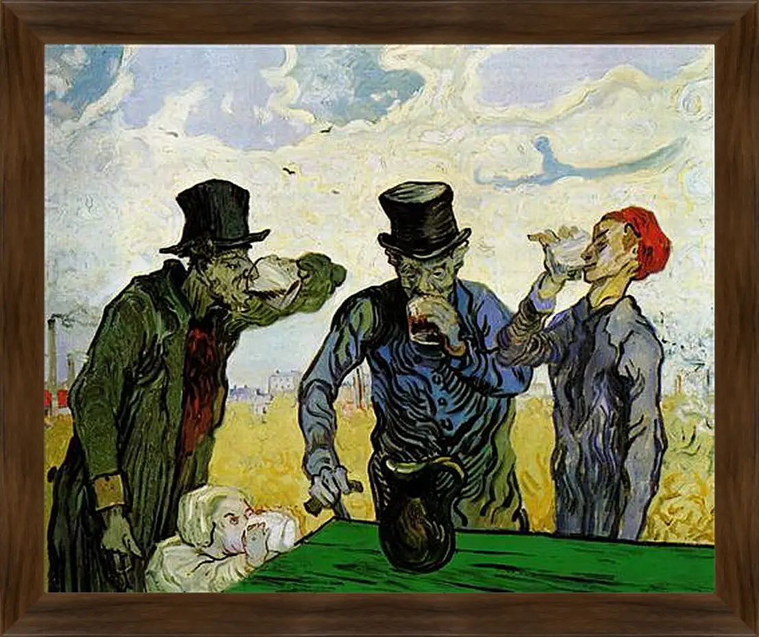 Картина в раме - The Drinkers. Винсент Ван Гог