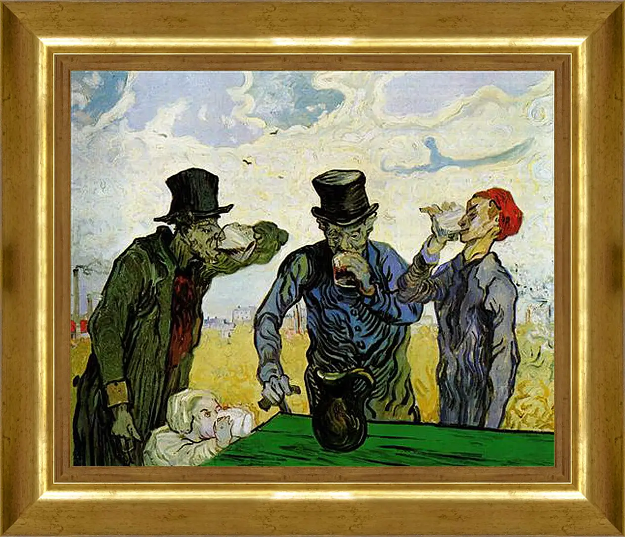 Картина в раме - The Drinkers. Винсент Ван Гог