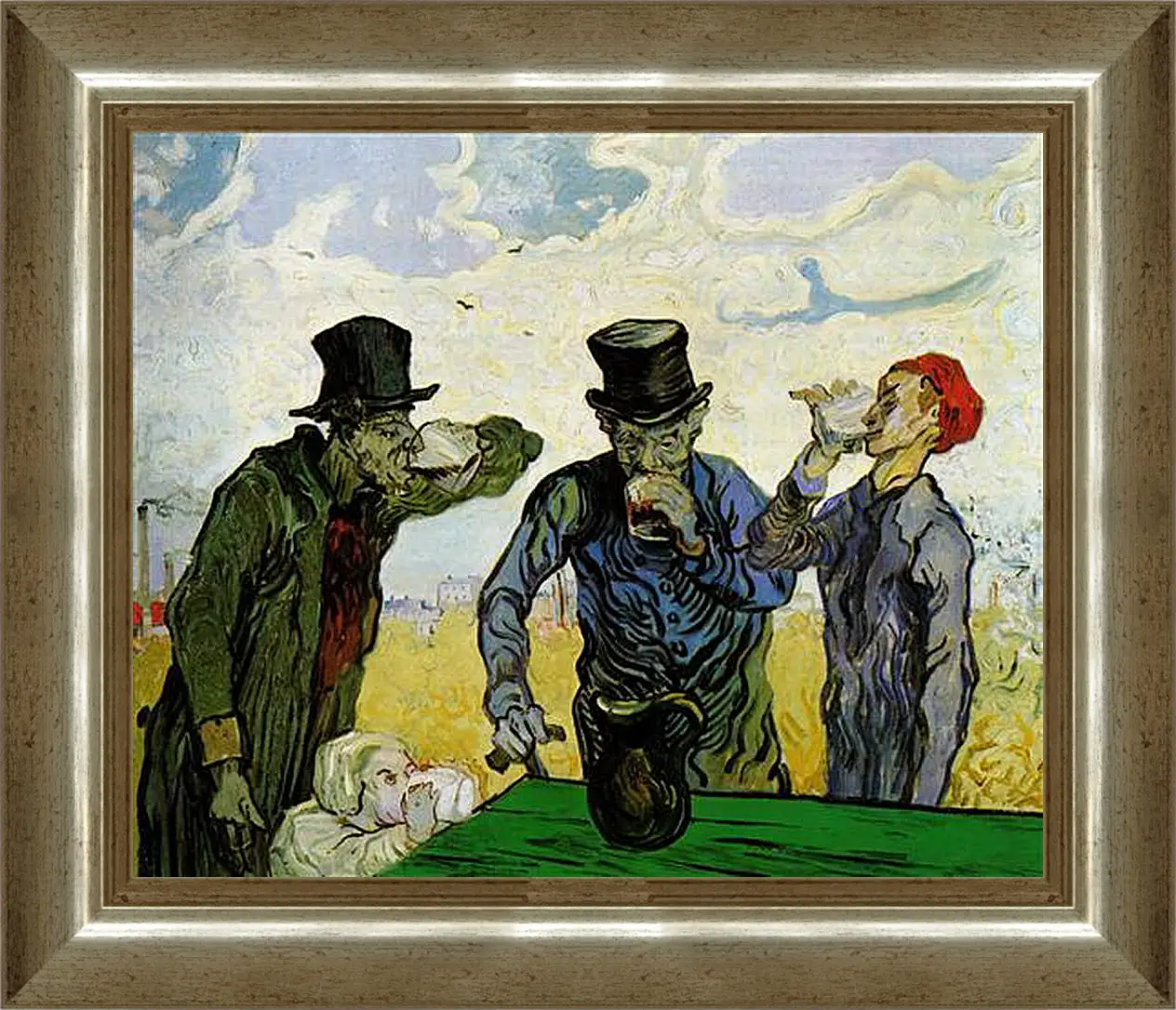 Картина в раме - The Drinkers. Винсент Ван Гог