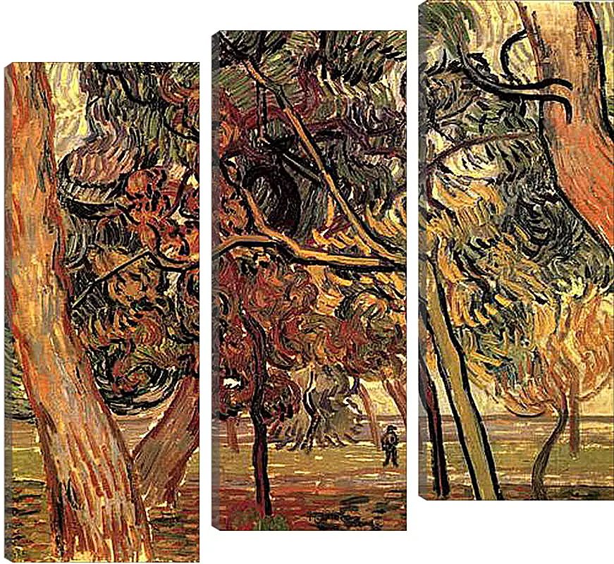 Модульная картина - Study of Pine Trees. Винсент Ван Гог