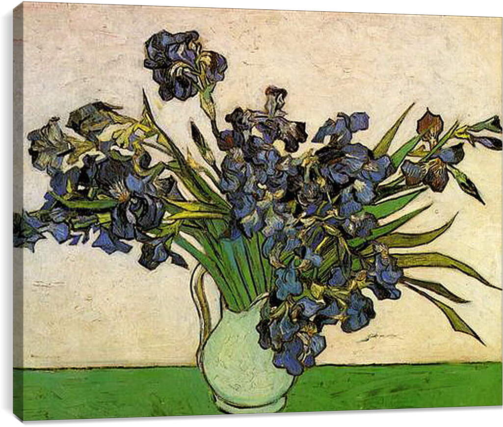 Постер и плакат - Still Life Vase with Irises. Винсент Ван Гог
