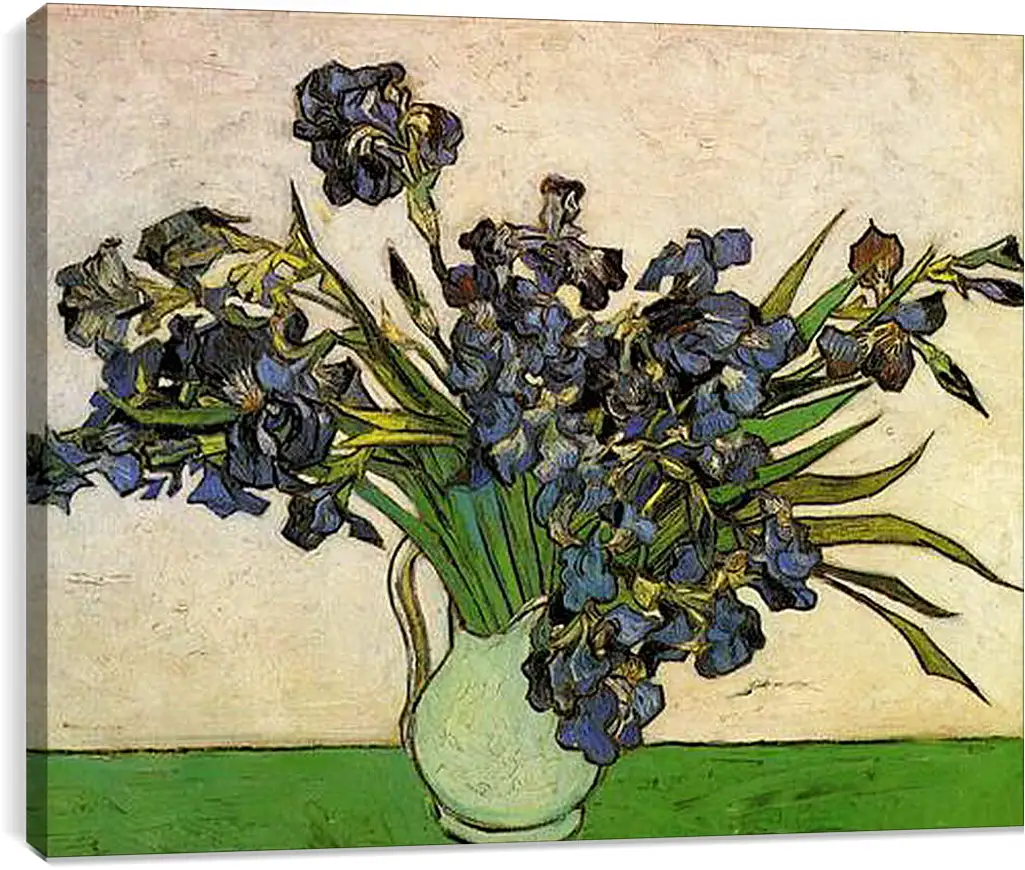 Постер и плакат - Still Life Vase with Irises. Винсент Ван Гог