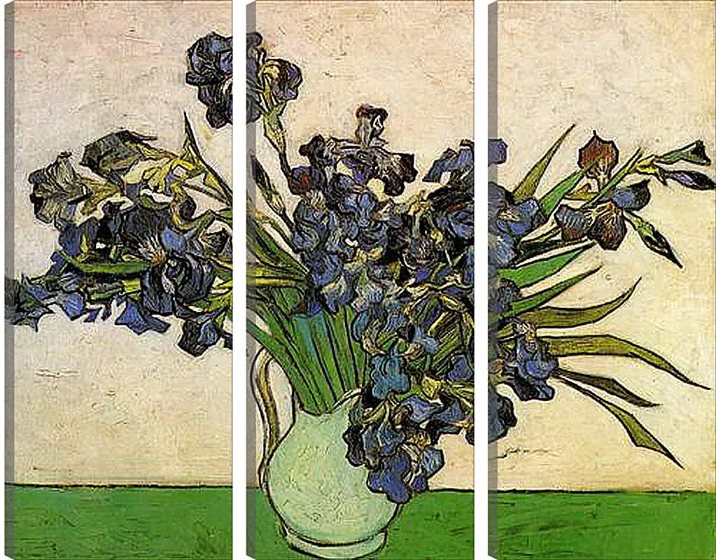 Модульная картина - Still Life Vase with Irises. Винсент Ван Гог