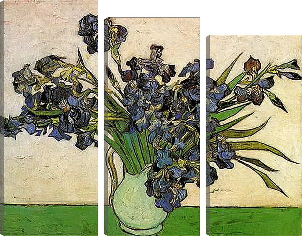 Модульная картина - Still Life Vase with Irises. Винсент Ван Гог