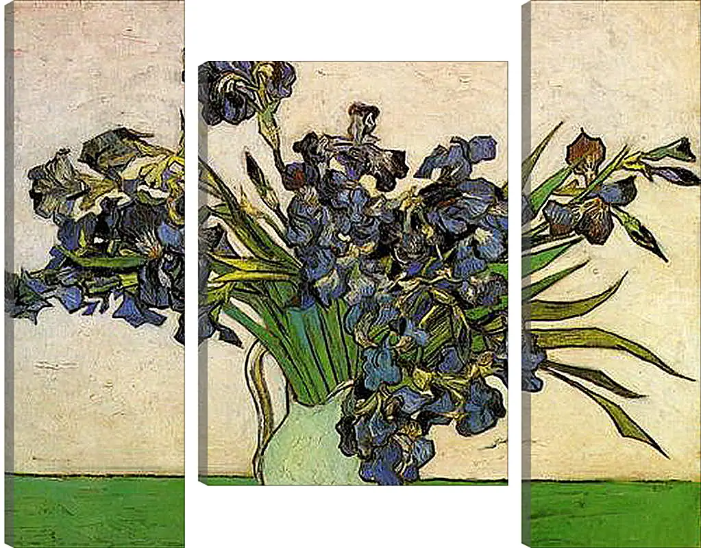 Модульная картина - Still Life Vase with Irises. Винсент Ван Гог