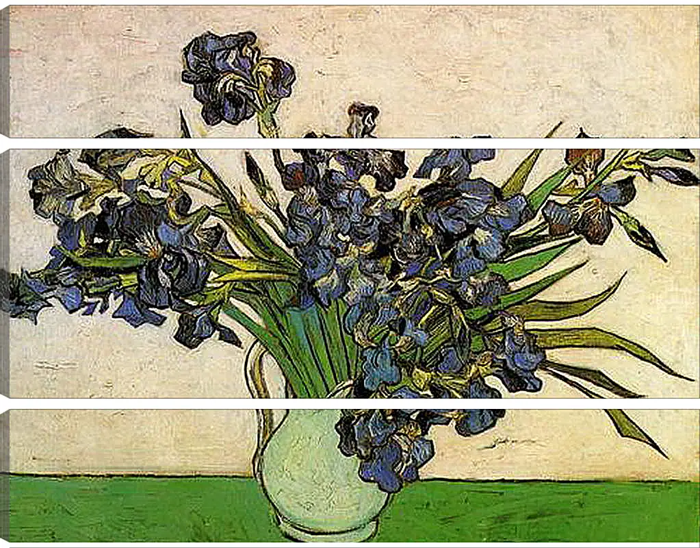 Модульная картина - Still Life Vase with Irises. Винсент Ван Гог