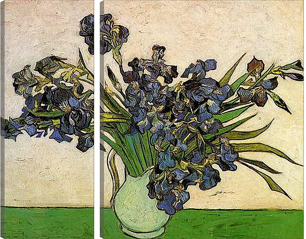 Модульная картина - Still Life Vase with Irises. Винсент Ван Гог
