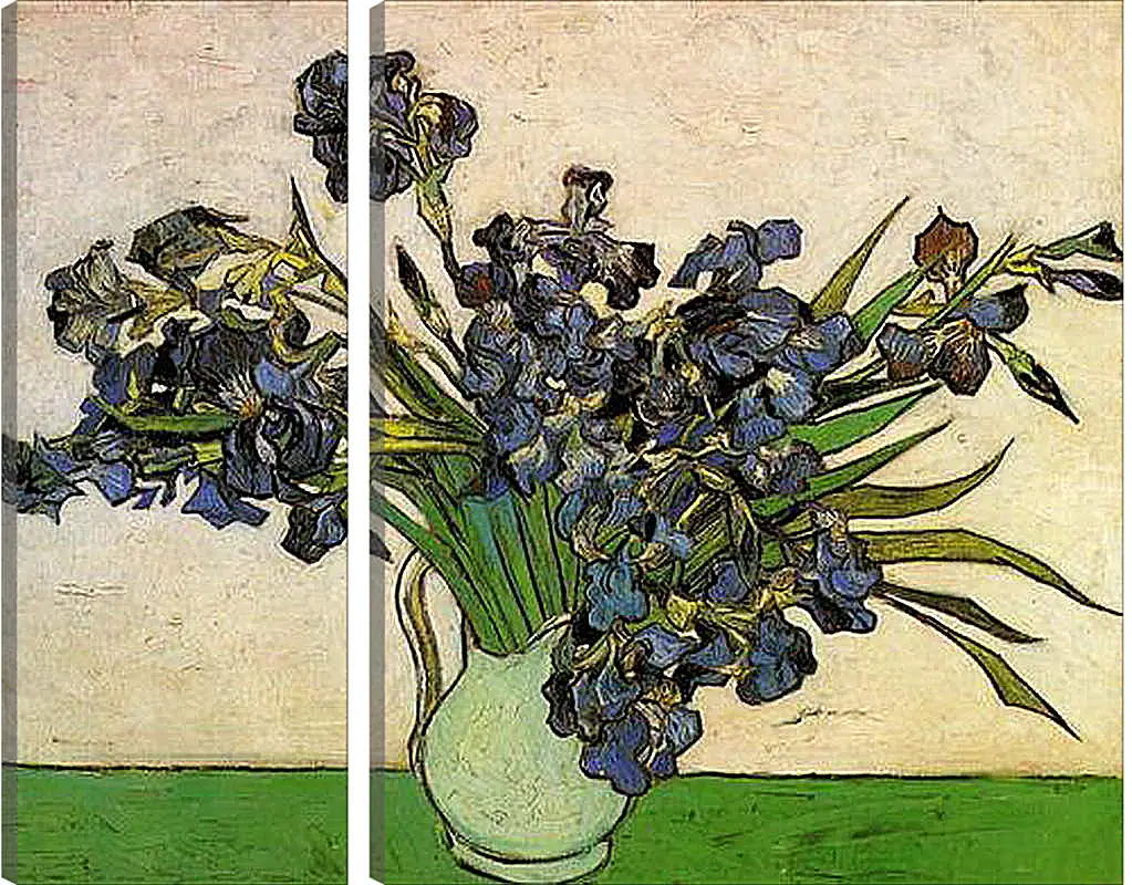 Модульная картина - Still Life Vase with Irises. Винсент Ван Гог