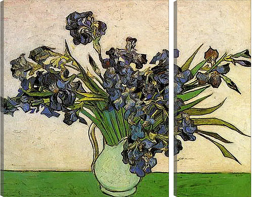 Модульная картина - Still Life Vase with Irises. Винсент Ван Гог