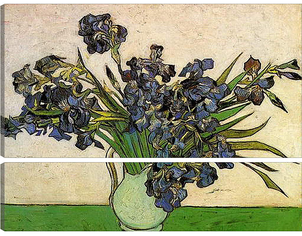 Модульная картина - Still Life Vase with Irises. Винсент Ван Гог