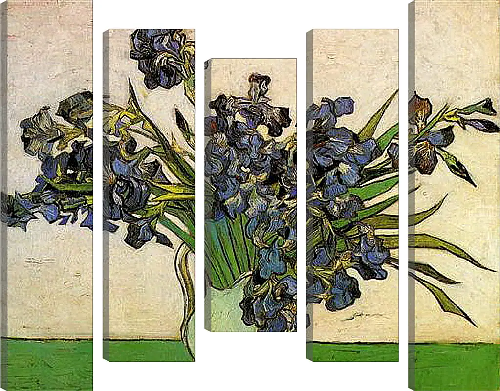 Модульная картина - Still Life Vase with Irises. Винсент Ван Гог