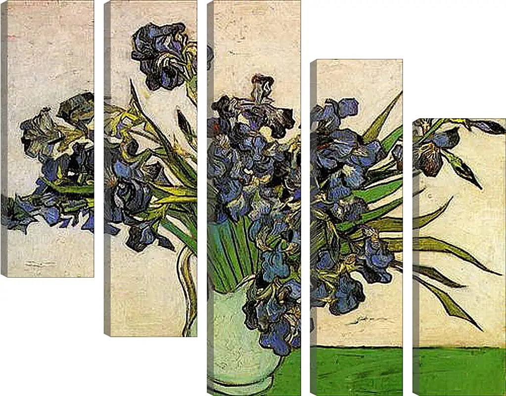 Модульная картина - Still Life Vase with Irises. Винсент Ван Гог