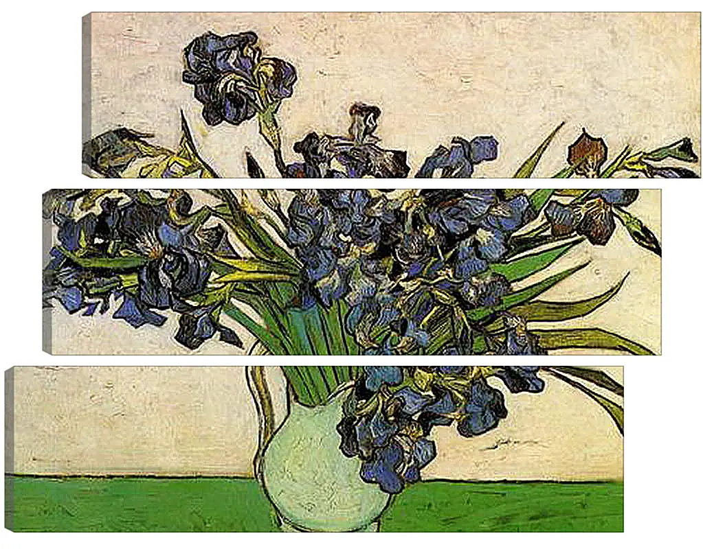 Модульная картина - Still Life Vase with Irises. Винсент Ван Гог