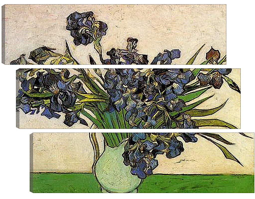 Модульная картина - Still Life Vase with Irises. Винсент Ван Гог