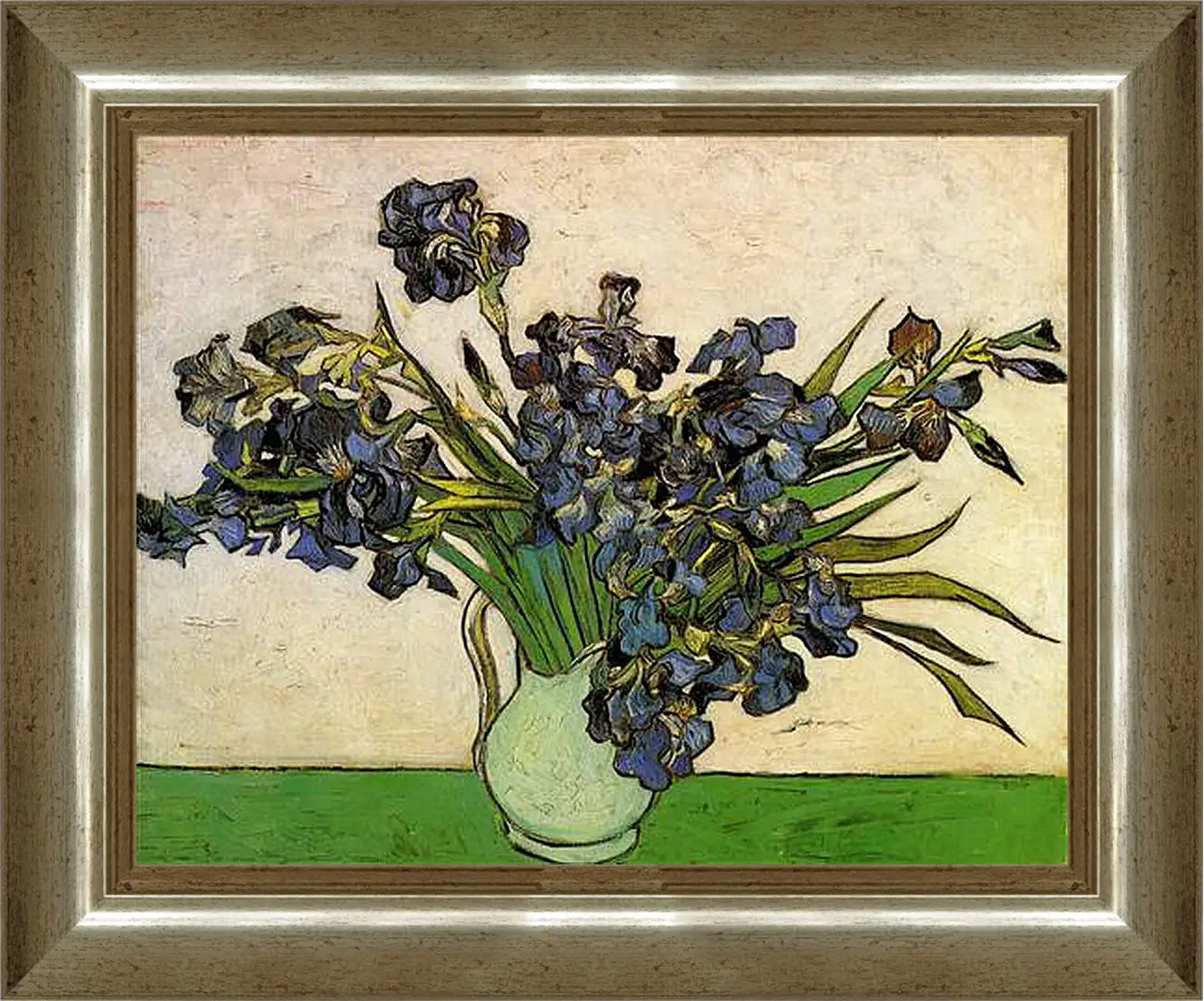 Картина в раме - Still Life Vase with Irises. Винсент Ван Гог