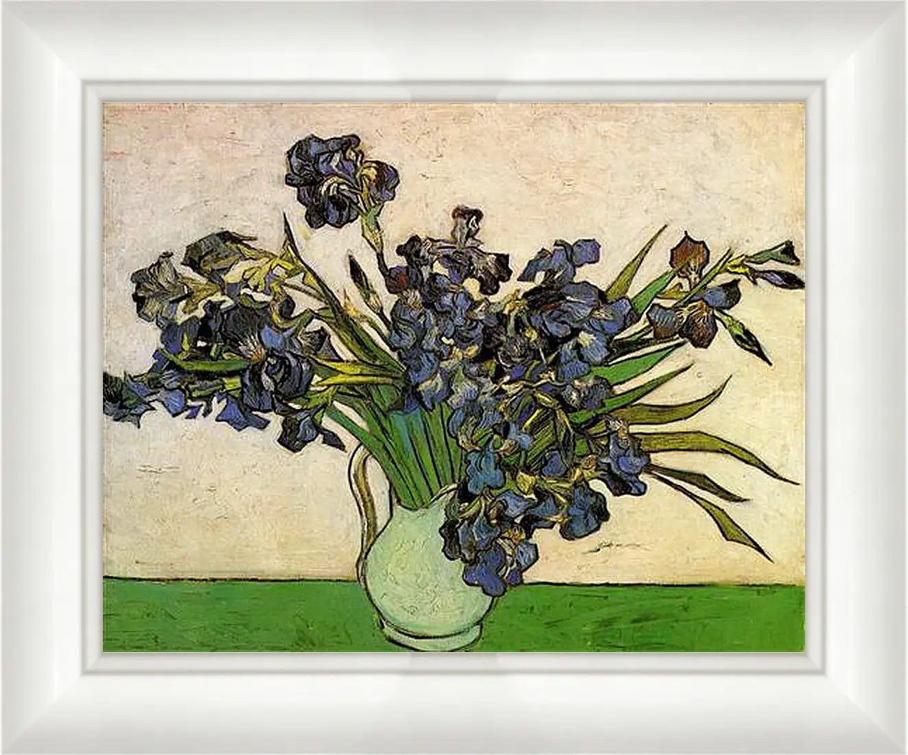 Картина в раме - Still Life Vase with Irises. Винсент Ван Гог
