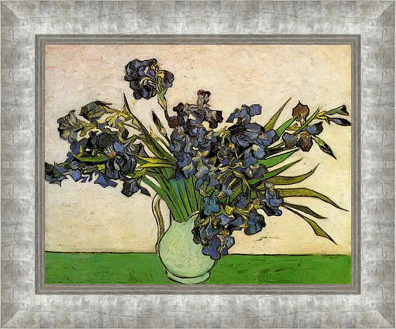 Картина в раме - Still Life Vase with Irises. Винсент Ван Гог